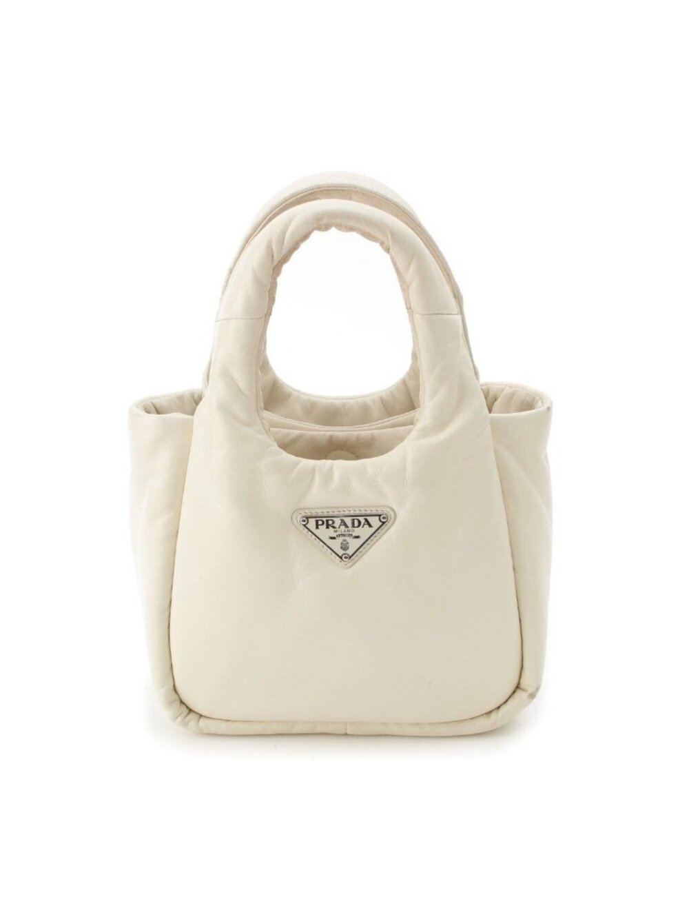Prada Nappa Leather 2-Way Handbag White